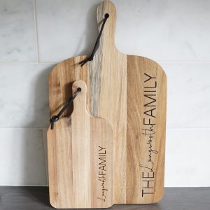 personalised custom bespoke wooden chopping boards
