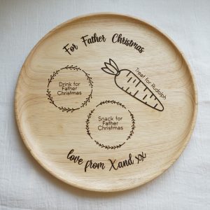 Personalised childrens christmas plate