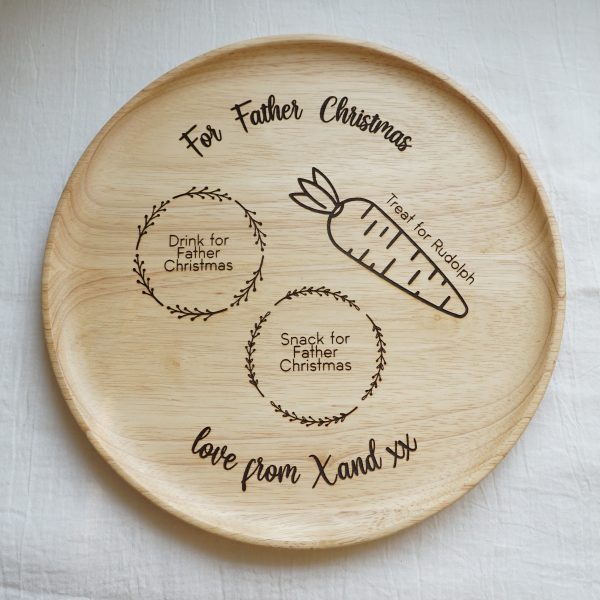 Personalised childrens christmas plate