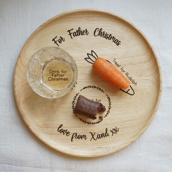 Personalised childrens christmas plate