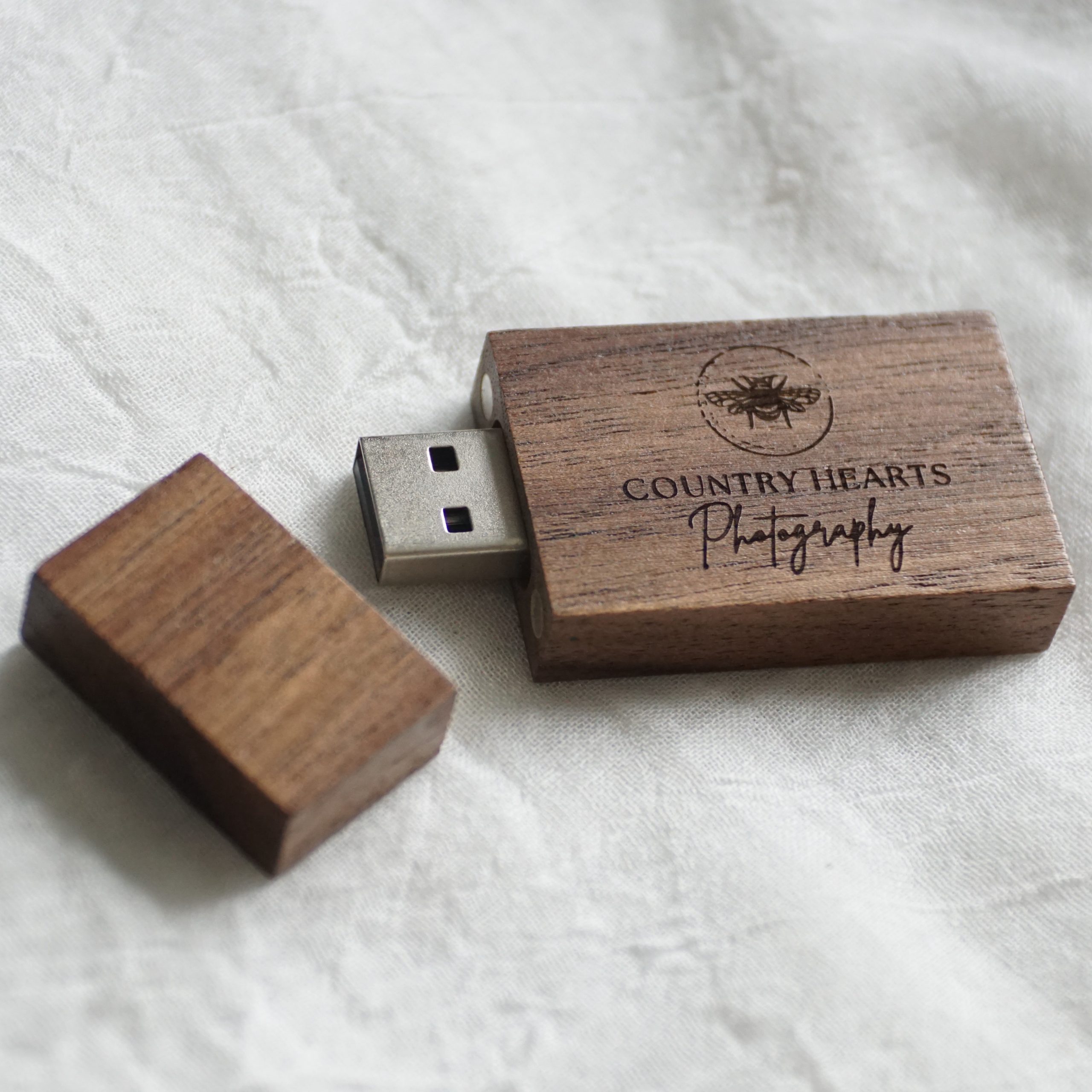 Longwood Design wooden personalised wedding photography box