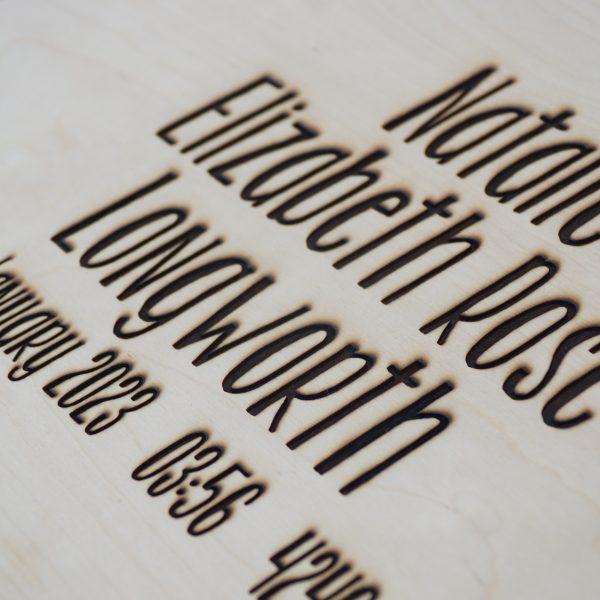 wooden childrens personalised memory box
