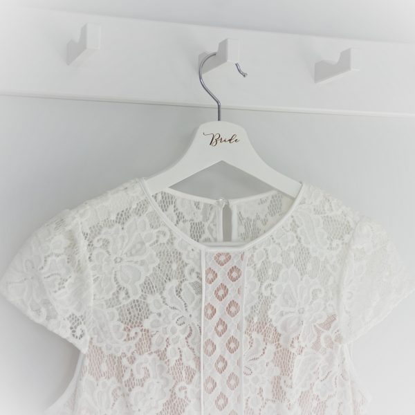 Personalised laser wedding hangers