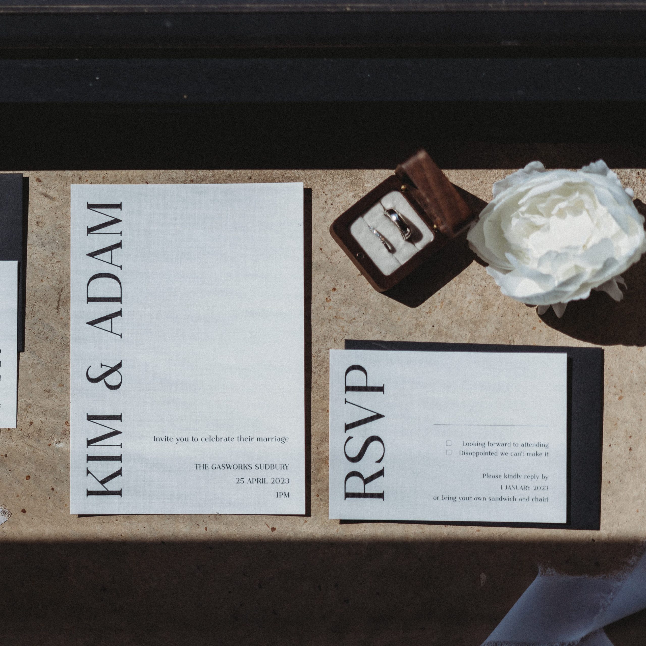 personalised wedding ring box