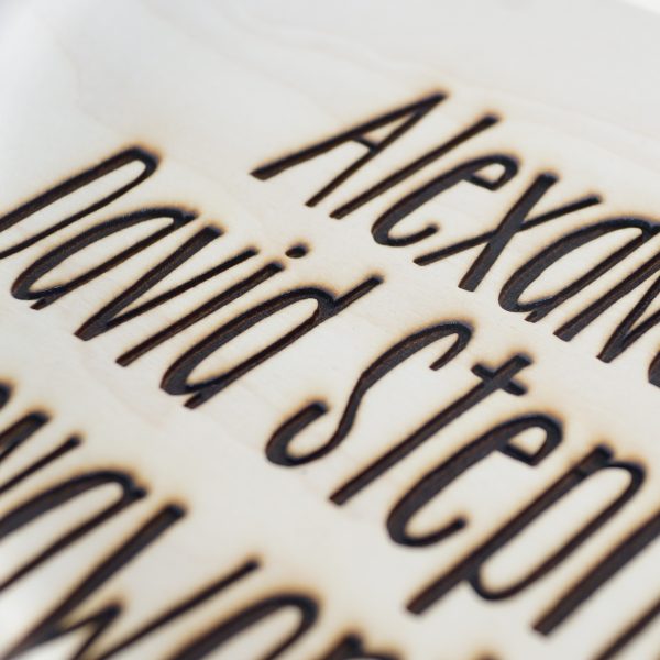 wooden childrens personalised memory box