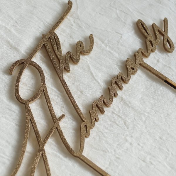 Personalised wedding cake topper mr and mrs cake topper