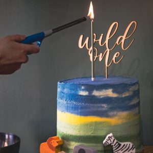 Personalised birthday cake topper wild one cake topper