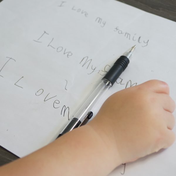 children's handwriting